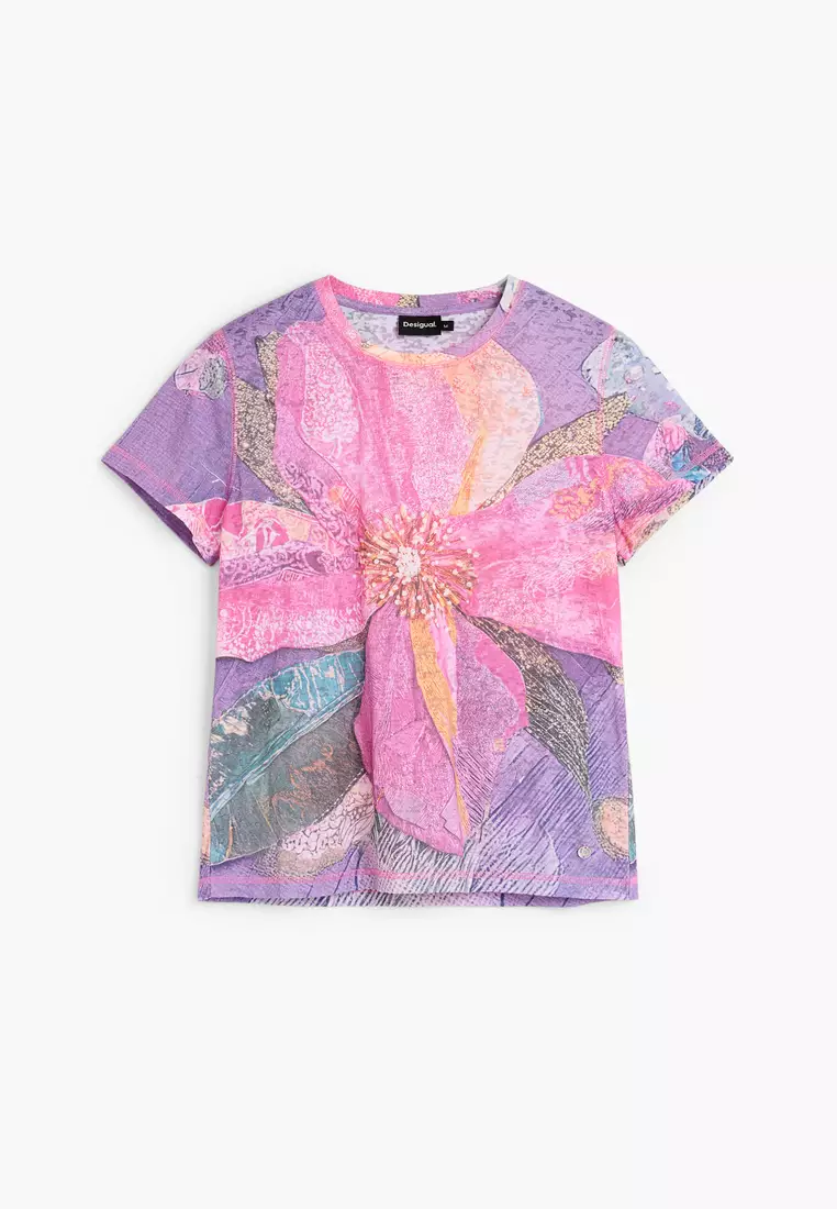 Floral Art Print T-Shirt