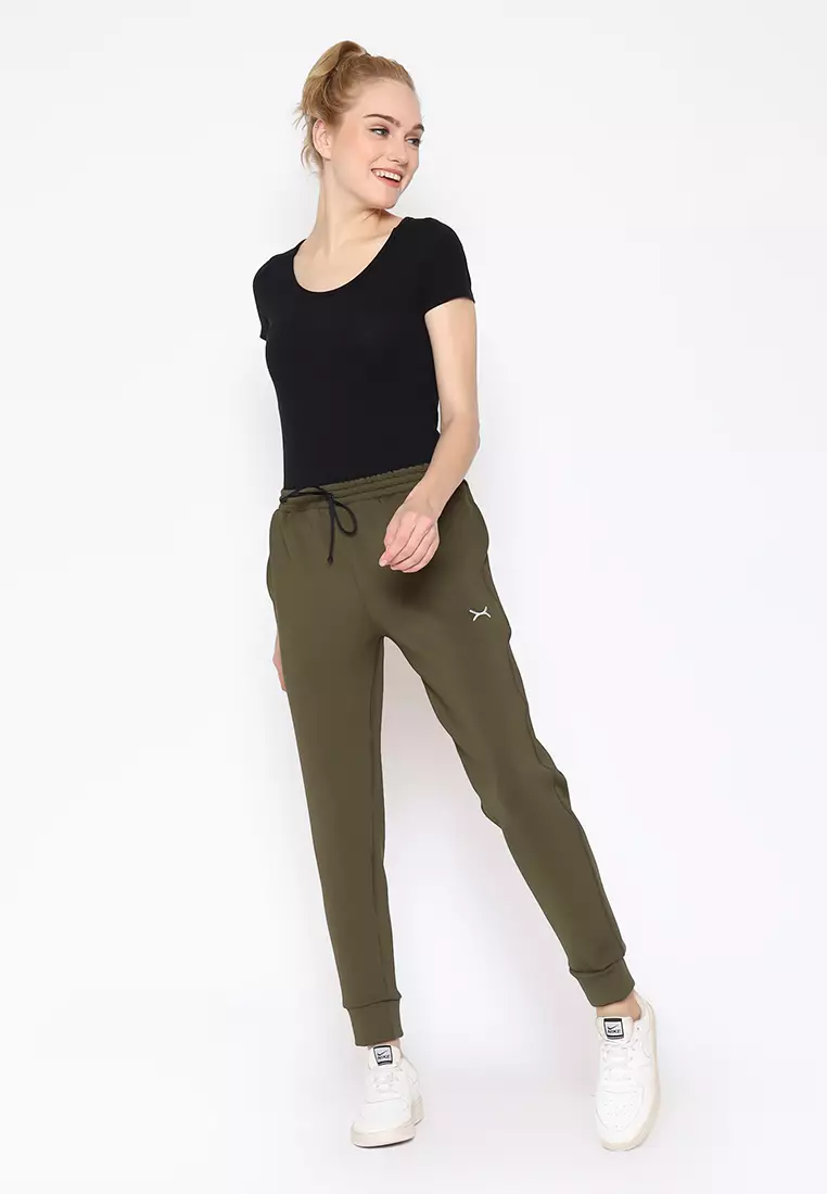 FLEXZONE Jogger Pants Women Hightrack 2.0 Series Olive