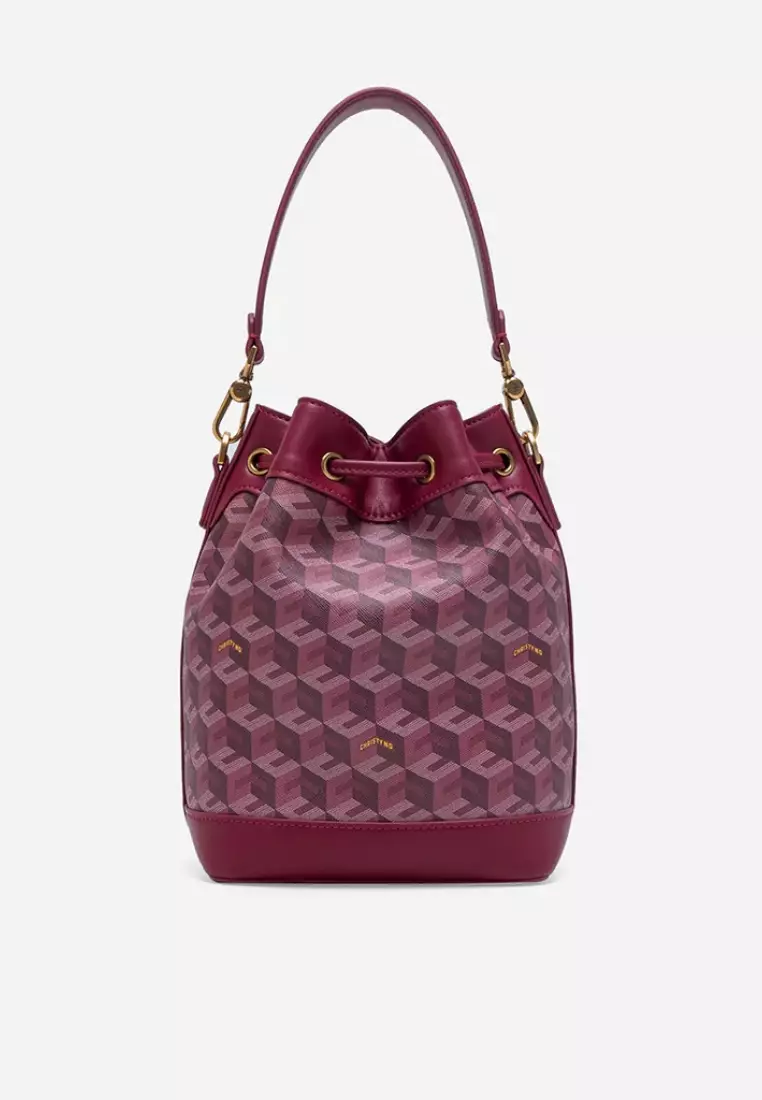 Giorgio Bucket Bag Burgundy