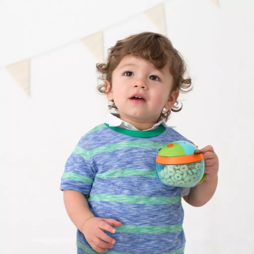 Skip Hop Zoo Snack Cup Octopus 222 ml - Tempat Cemilan Anak Sekolah