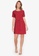 ZALORA BASICS red Mini Sheath Dress With Belt A82DEAA98F9F2CGS_4