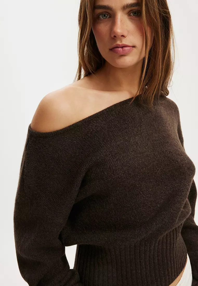 Softest Luxe Off Shoulder Knit Sweater
