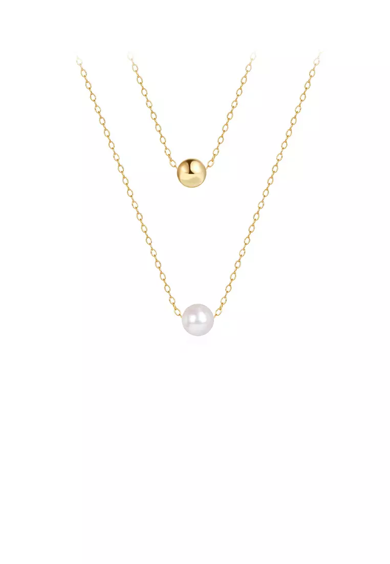 Double pearl pendant new arrivals