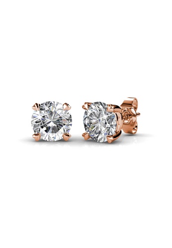 Her Jewellery gold SweetHeart Earrings (Rose Gold) - Made with premium grade crystals from Austria 62A5CAC61004A0GS_1