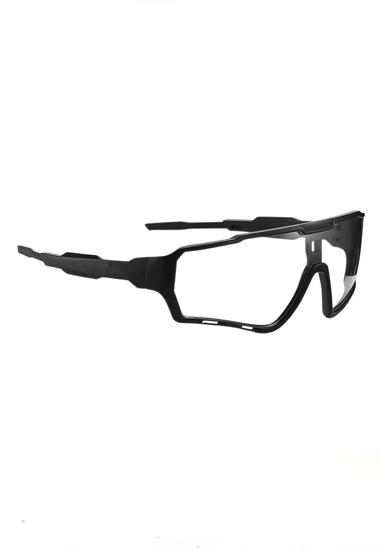 Issay Kacamata Sepeda Unisex Lensa Photochromic Sport Sunglassses Full Frame Material Polycarbonate ORIGINAL - Black