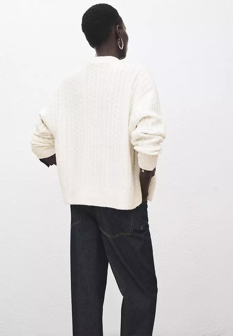 Knitted Braided Cardigan