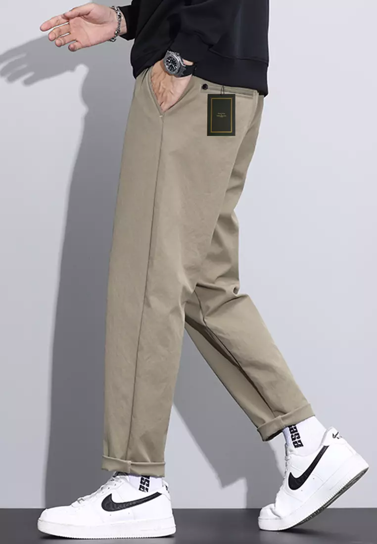 Tapered Mid Waist Suit Pants AY-L9875
