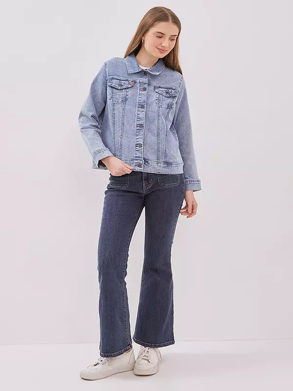 DUST Jaket Denim Leika Light Blue  (D.61120)