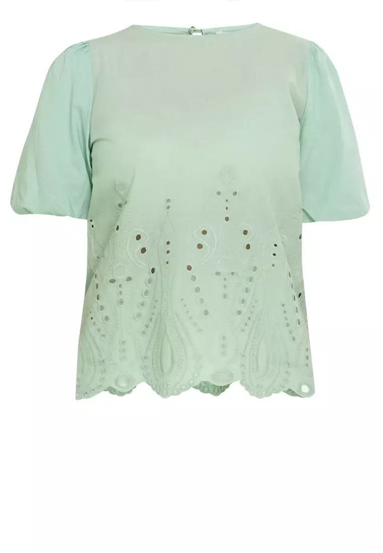 Clervon Eyelet Filipiniana Blouse