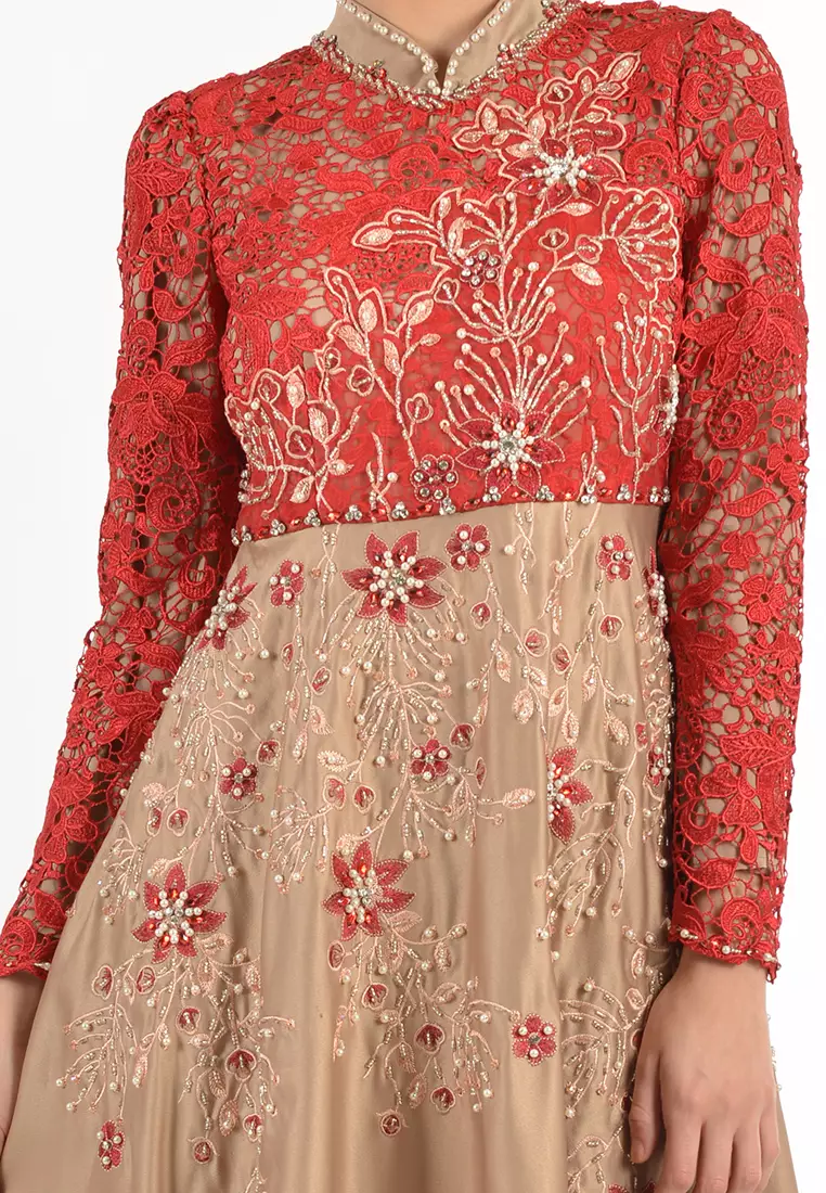 Bibiq Gamis Brokat Satin