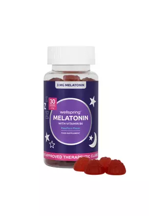 wellspring glutathione Wellspring Melatonin With Vitamin B6 Passion Fruit Flavor 60 Gummies main image 0