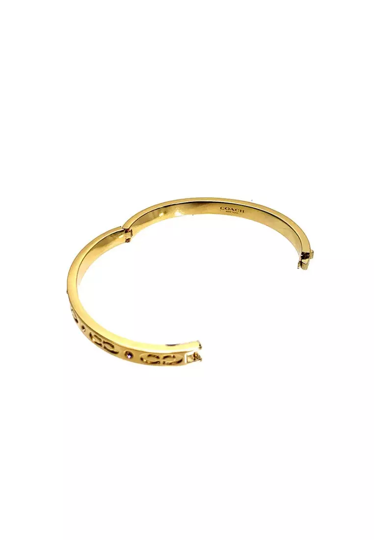 Buy Coach COACH KISSING C HINGED BANGLE F59083 Gold 2024 Online