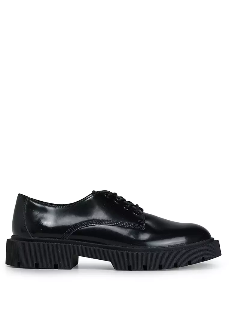 ZARA Chunky Leather Shoes 2025 | Buy ZARA Online | ZALORA