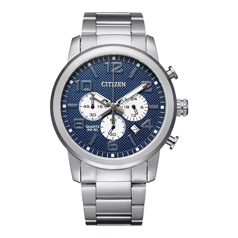 Jual Citizen Jam Tangan Pria Citizen Chronograph AN8050 51M Men Blue Dial Stainless Steel Strap