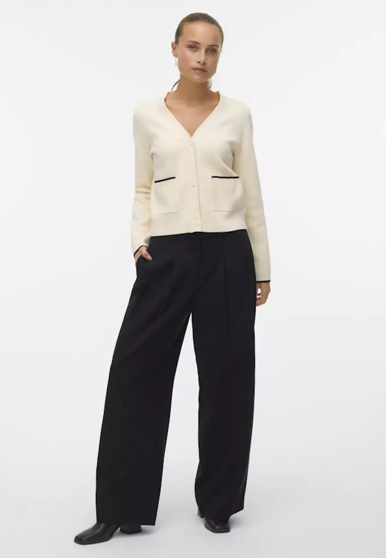 Mid Waist Wide Pants