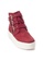 Shu Talk red Amaztep Suede Leather High Top Buckle Platform Sneakers 050FDSHEFA638EGS_2