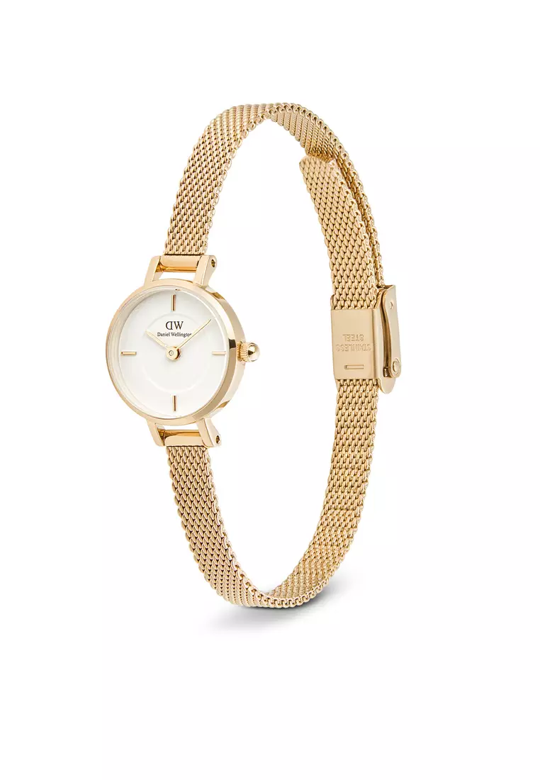 Petite Mini 19mm Evergold Gold White - Women Watch stainless steel watch DW Official Authentic Original