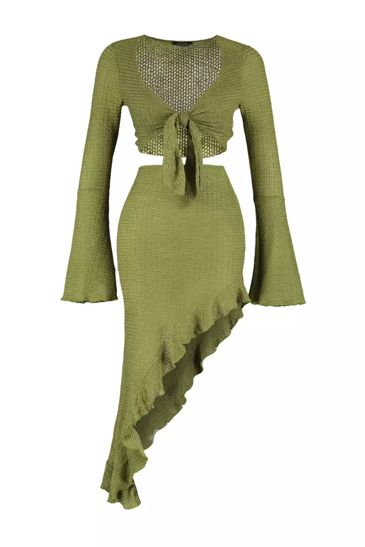 Tied Blouse Skirt Set