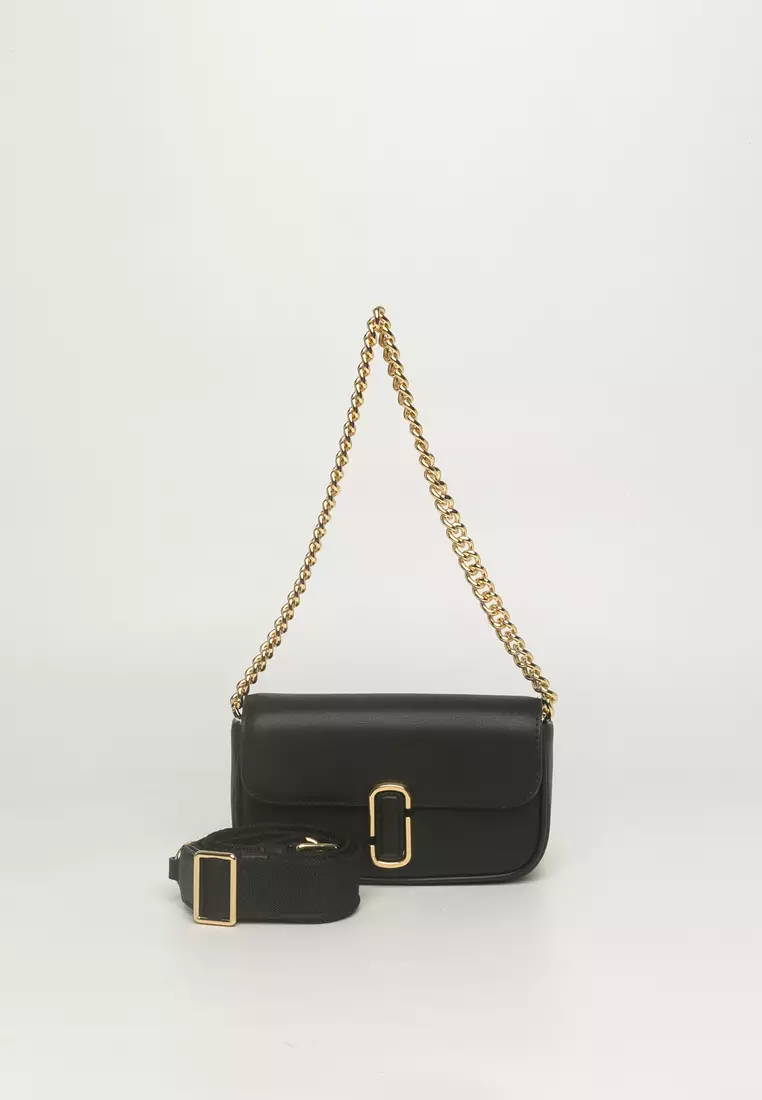 Marc Jacobs Black Leather Bag Crossbody Marc Jacobs Groove Mini