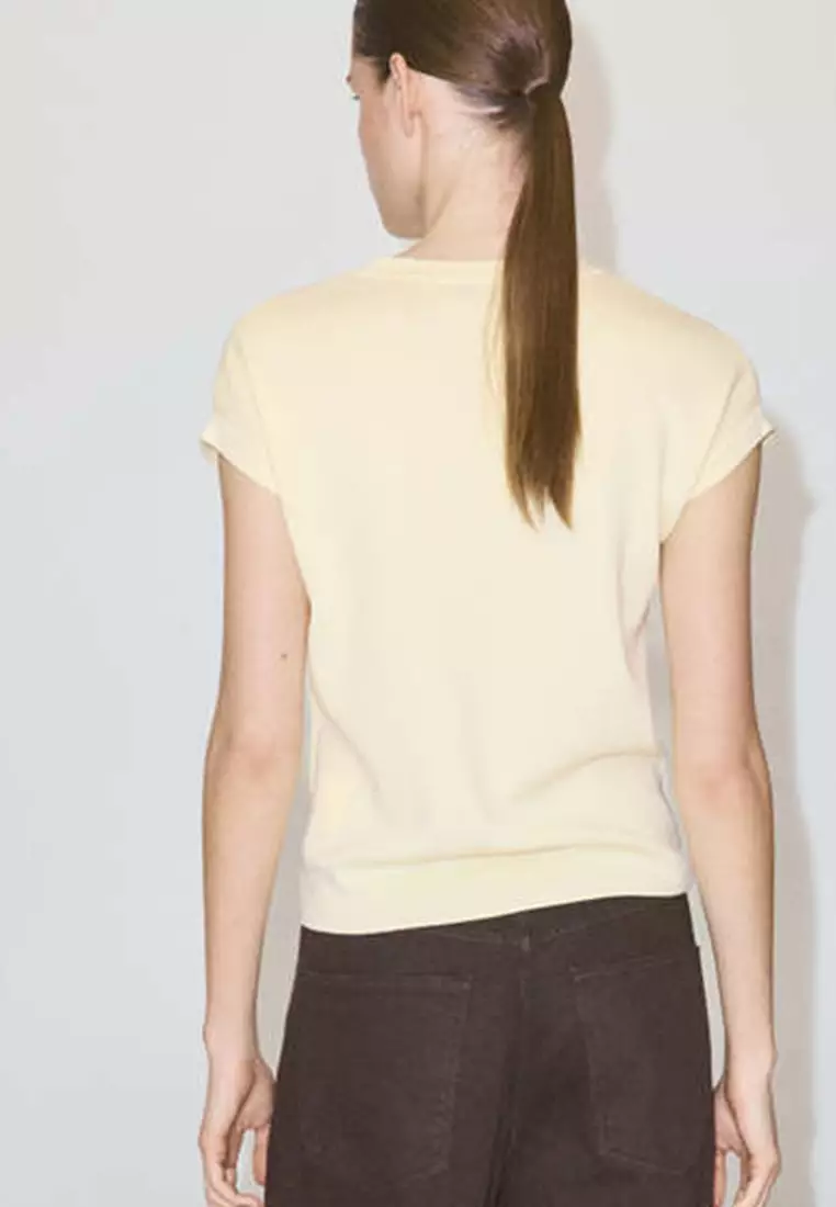 Short-Sleeves Knitted Top
