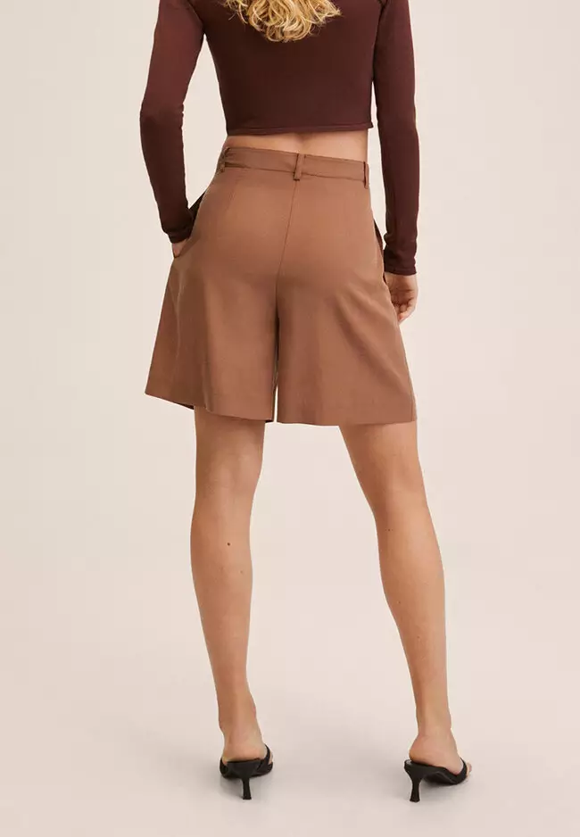 Lyocell Button Shorts