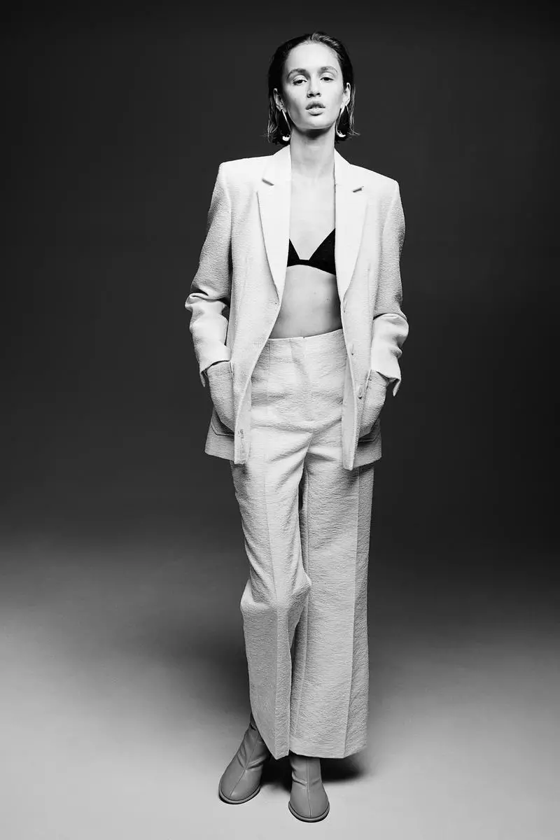 Textured trousers