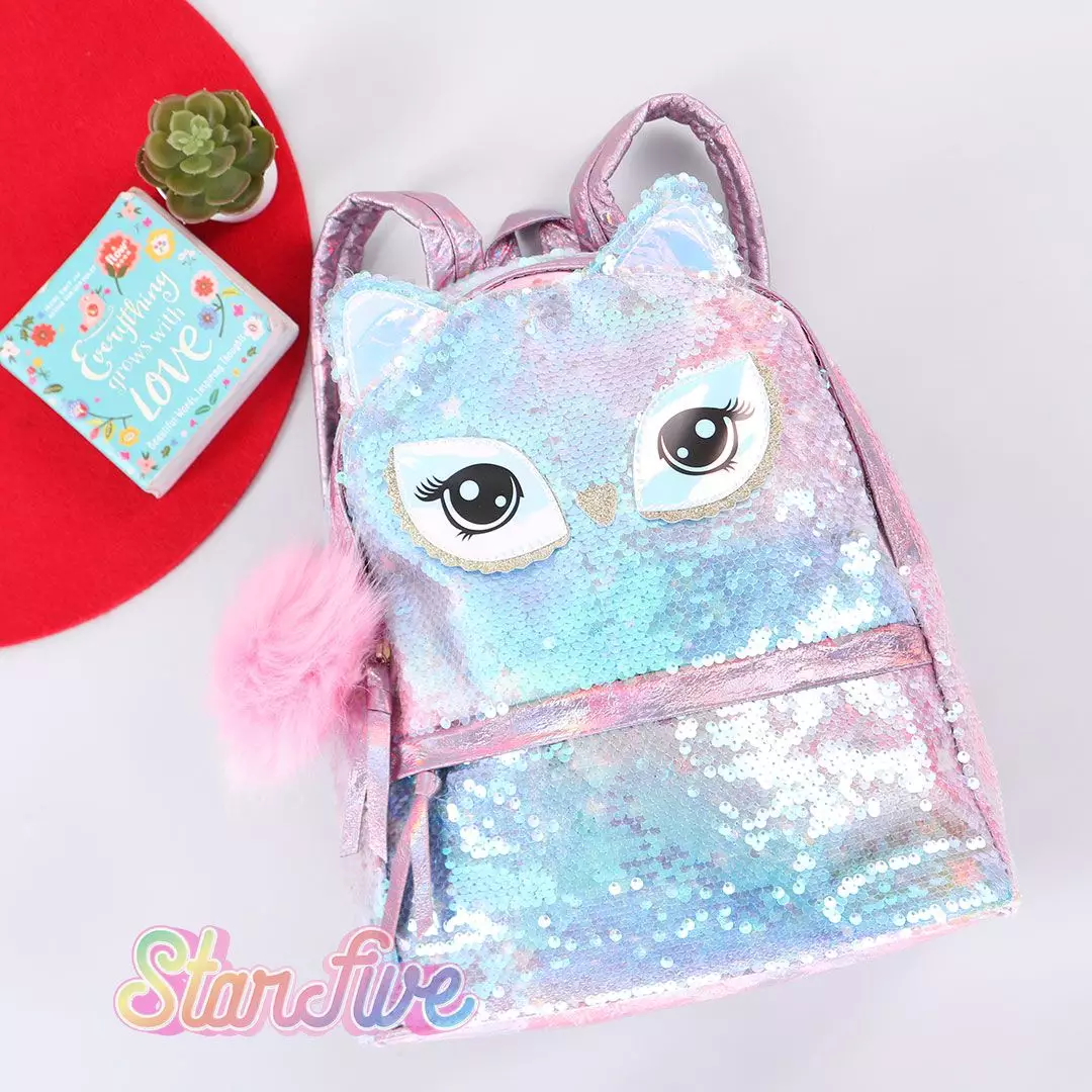 TAS SEKOLAH RANSEL LARGE STARFIVE - PINK OWL