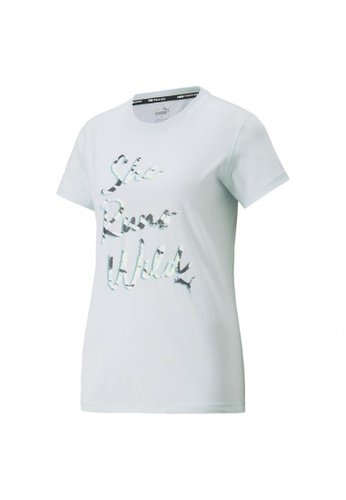 puma blue Graphic Illustrated Women's Training Tee 64593AA784A50BGS_1