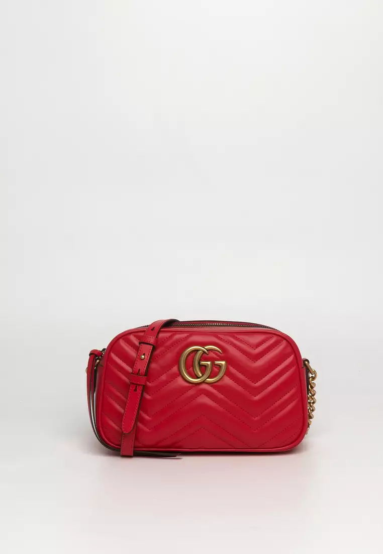Buy Gucci Matelasse Chevron Leather Chain Bag crossbody Bag 2024