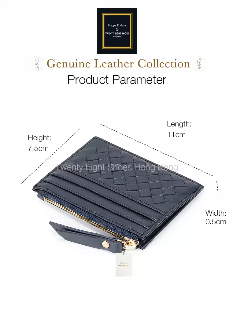 Weave Sheepskin Card Holder & Zip Purse JW YT-8809