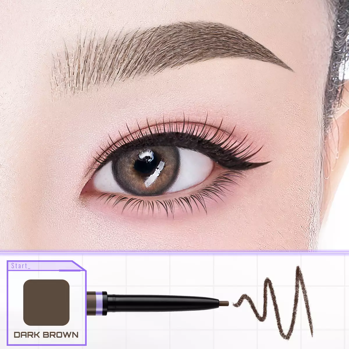 SOMETHINC BROW WIZ Retractable Eyebrow - DARK BROWN
