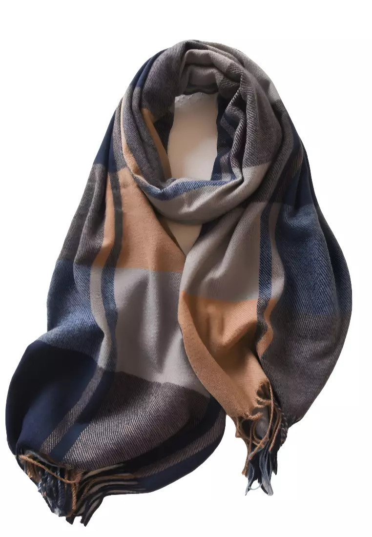 Buy SOEOES Warm Faux Cashmere Scarf with Fringe 2025 Online ZALORA - Main Image