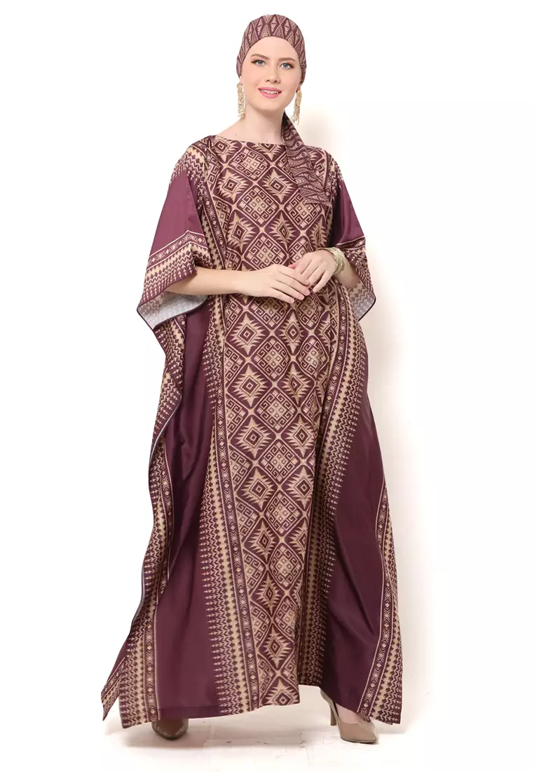 Kanzi Exclusive Short Sleeve Songket Kaftan