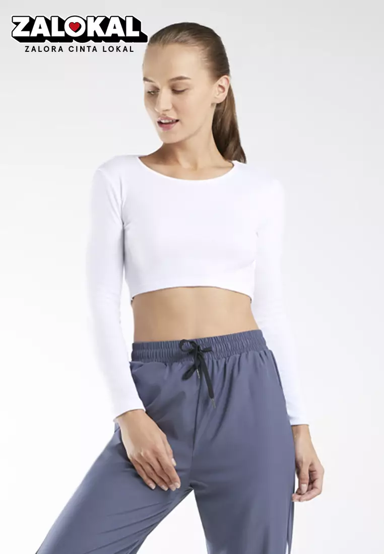 Fitwear - Arica Tie Croptop Longsleeve - WHITE