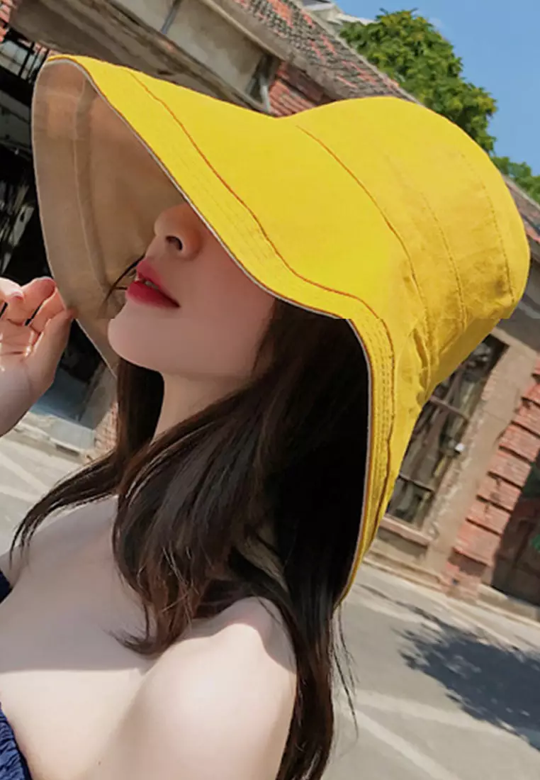 Foldable Large Brim Double-Sided Fisherman Caps A22062402YE