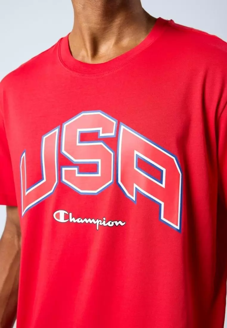 Graphic Crewneck T-Shirt With Print