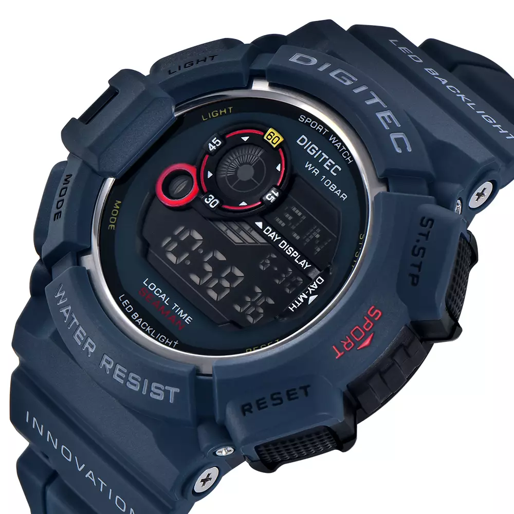 DIGITEC Jam Tangan Digital Pria DG-5028T Water Resist - BL4B Blue