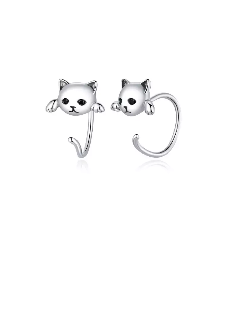 Cute top cat earrings