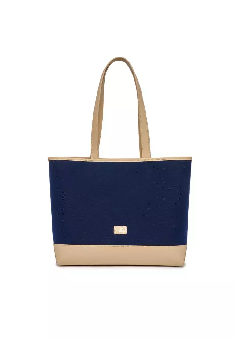 ★人気★【MLB】★VARSITY BASIC CANVAS LARGE SHOPPER BA.G★ Varsity Basic Canvas Large Shopping Bag New York Yankees