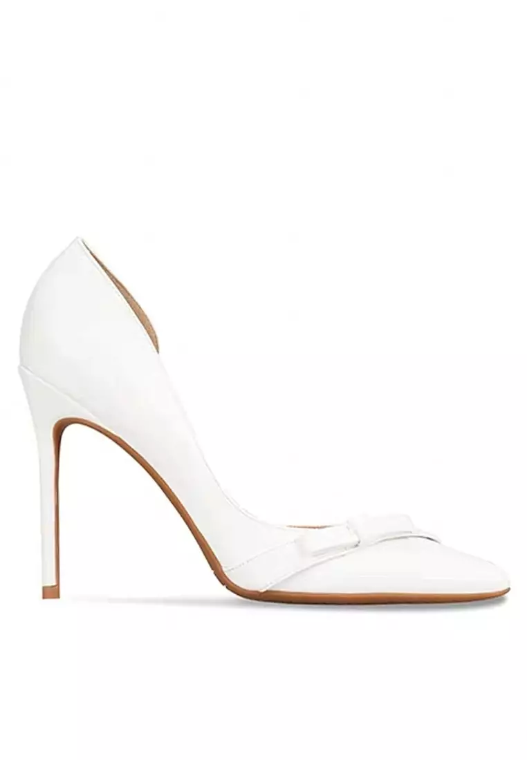 Discount on Twenty Eight Shoes  shoes - SKU: 8cm Bow Tie Faux Leather High Heel Shoes Djx06-Y