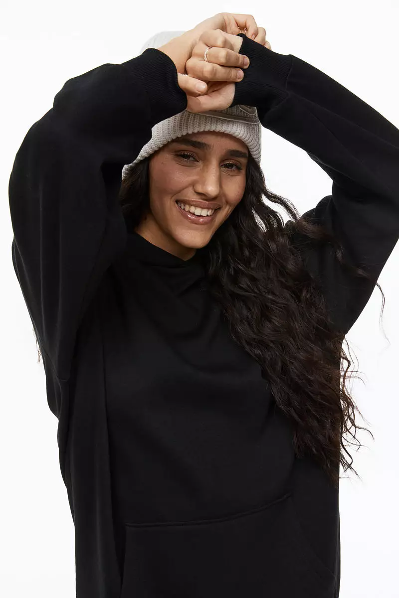 buy-h-m-hooded-sweatshirt-dress-online-zalora-malaysia