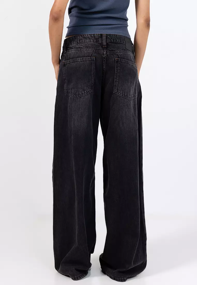 Low Rise Wide Jeans