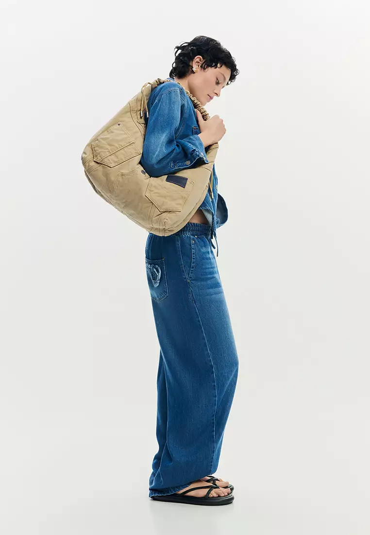 ACCESSORIES FABRIC SHOULDER BAG