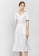 TAV white [Korean Designer Brand] Cotton Pleats Neck Dress - White 01980AAFDC031AGS_2