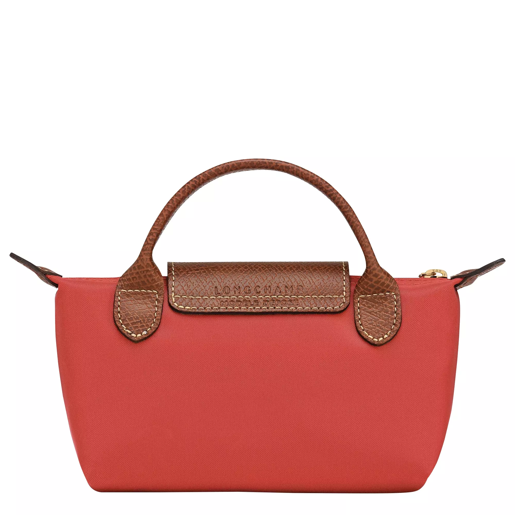 Le Pliage Original Pouch with Handle - Red Tomato