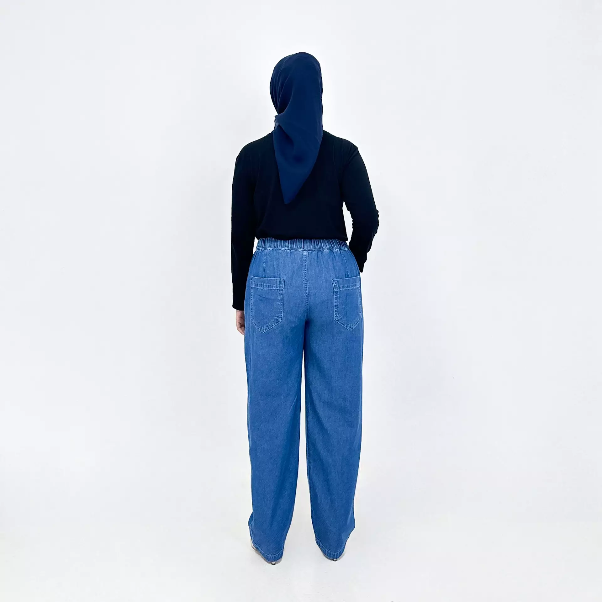 Celana Panjang Denim Wanita Tasya Baggy Pants