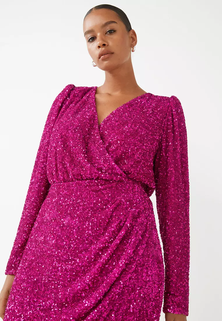 Buy & Other Stories Sequin Wrap Mini Dress 2026 Online | ZALORA Philippines