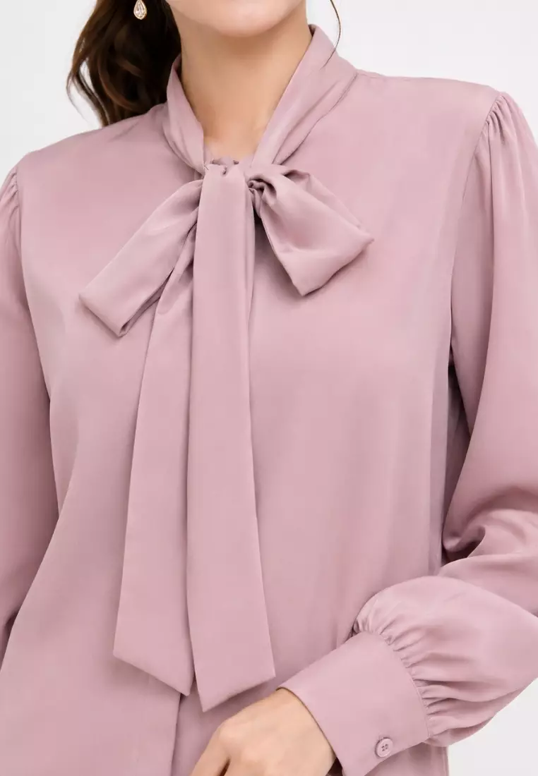 Celesta Blouse Dusty Rose By Brilliant Girl Warna PINK