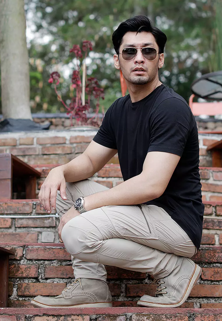 Oxcon Long Pants Cargo 4 WayStretch Nylon Cotton Desert Khaki