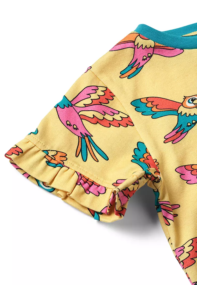 T-shirt with parrots